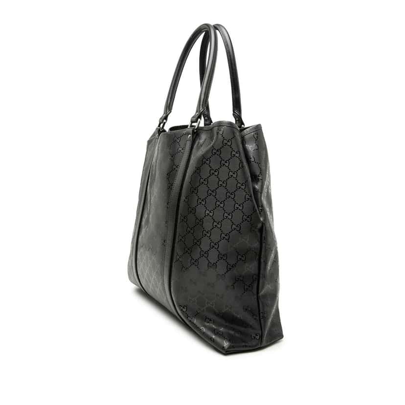 Gucci GG Imprime Joy Vertical Tote Black Canvas Very good condition - Back View