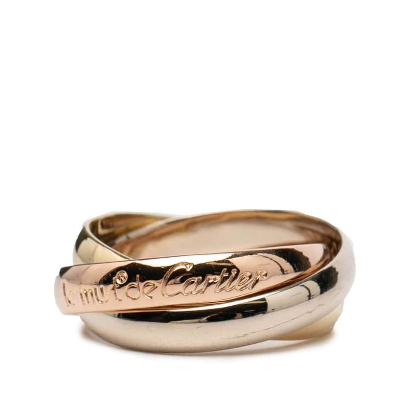 Cartier 18K Tricolor Gold Les Must de Cartier Trinity Ring Gold Metal Very good condition - Back View