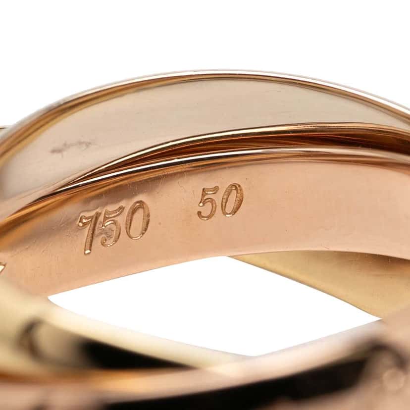 Cartier 18K Tricolor Gold Les Must de Cartier Trinity Ring Gold Metal Very good condition - Box View