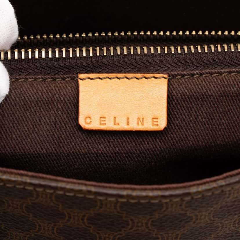 Celine Macadam Coated Canvas Tote Brown Canvas Good condition - Box View