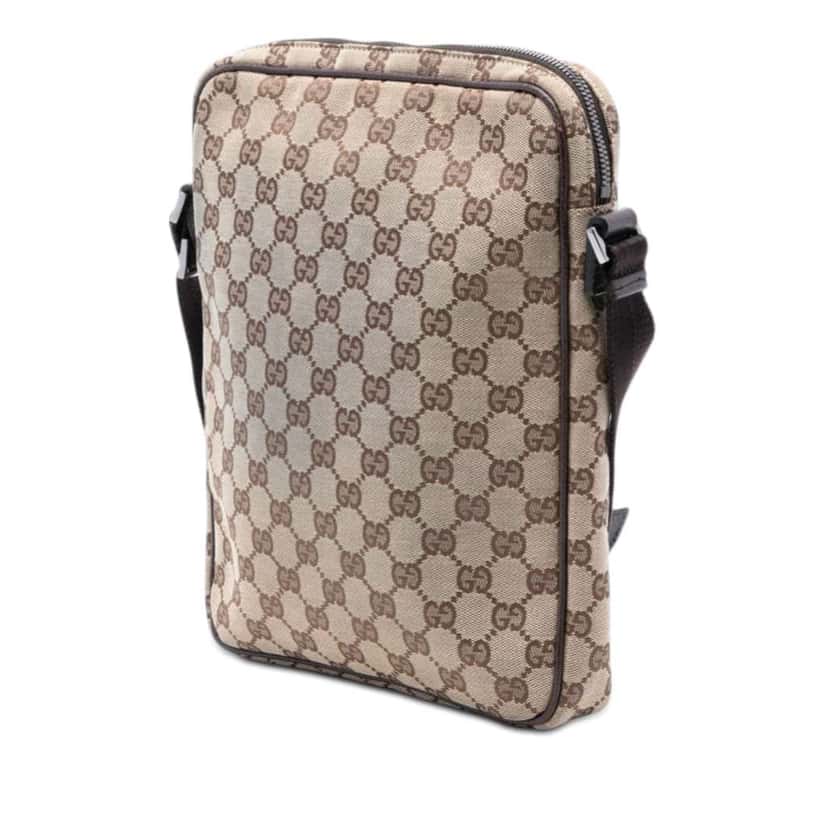 Gucci GG Canvas Crossbody Beige Very good condition - Back View
