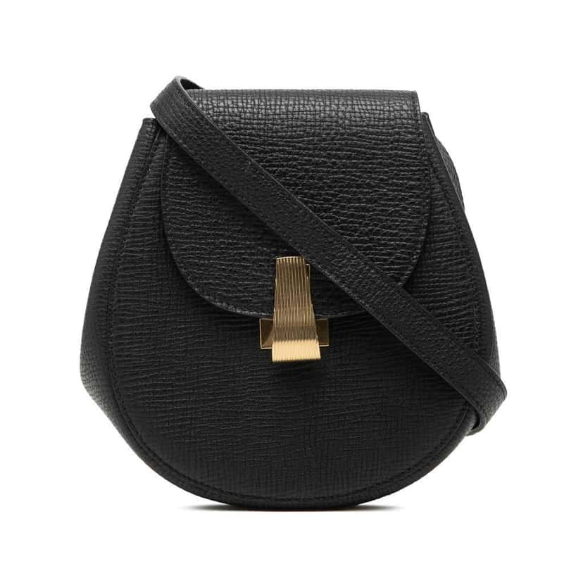 Bottega Veneta Grained Calfskin Palmellato Belt Bag Black Leather Very good condition - Front View