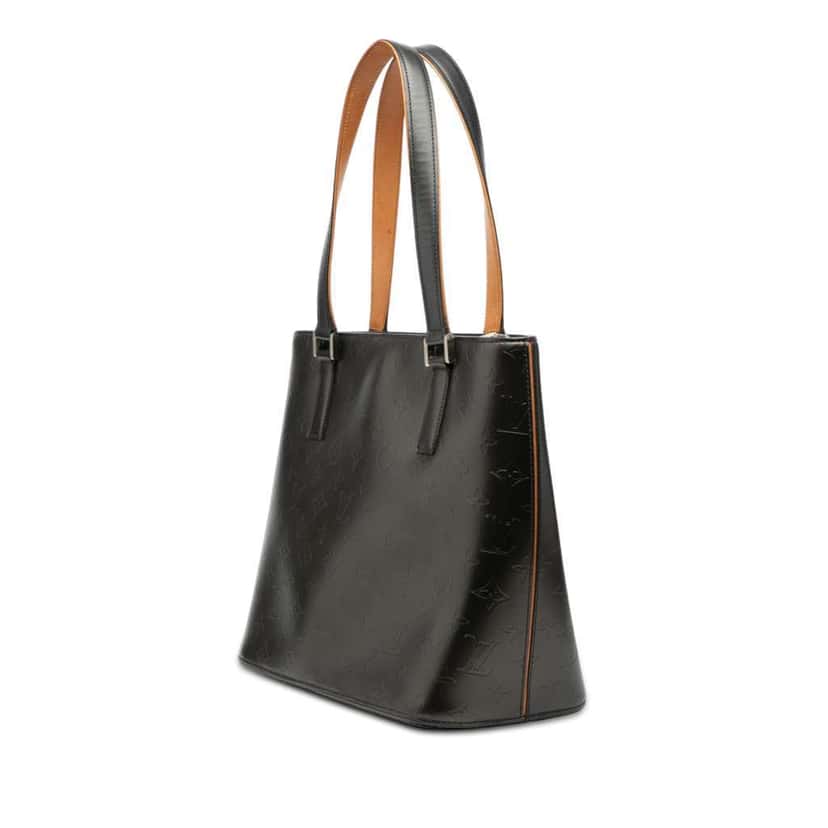 Louis Vuitton Monogram Mat Stockton Grey Leather Very good condition - Back View