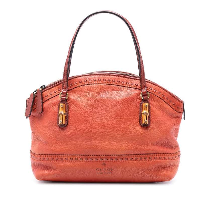 Gucci Leather Laidback Crafty Handbag Orange Leather Very good condition - Front View