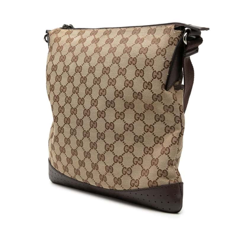 Gucci GG Canvas Crossbody Beige Canvas Very good condition - Back View