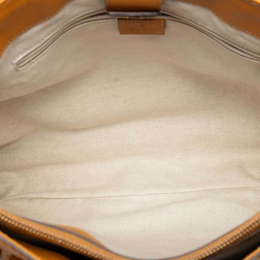 Gucci Guccissima Sukey Tote Yellow Leather Very good condition - Model View