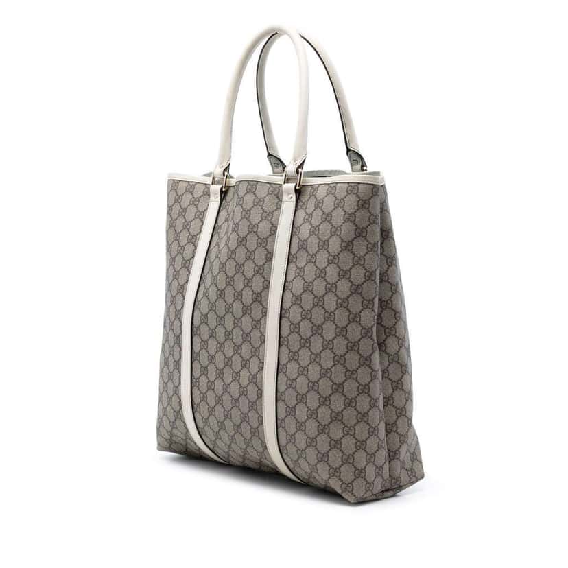 Gucci GG Supreme Joy Vertical Tote Beige Very good condition - Back View