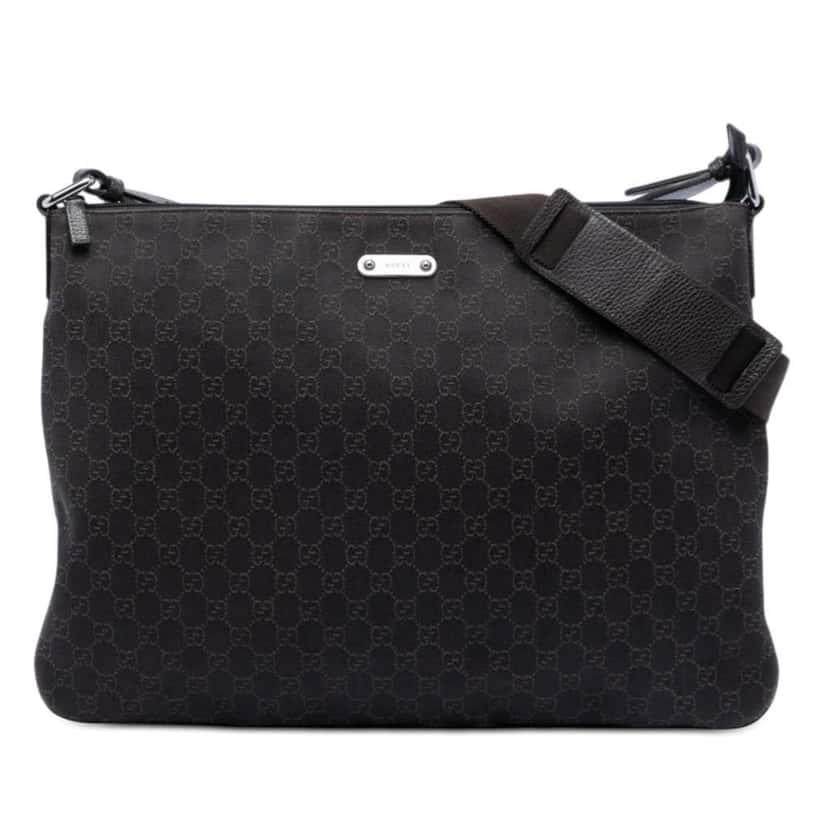 Gucci GG Denim Crossbody Brown Denim Very good condition - Front View