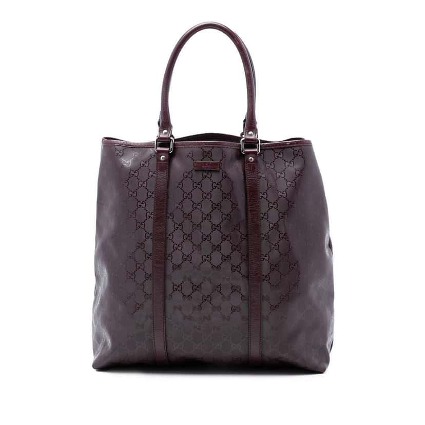 Gucci GG Imprime Joy Vertical Tote Red Canvas Very good condition - Front View
