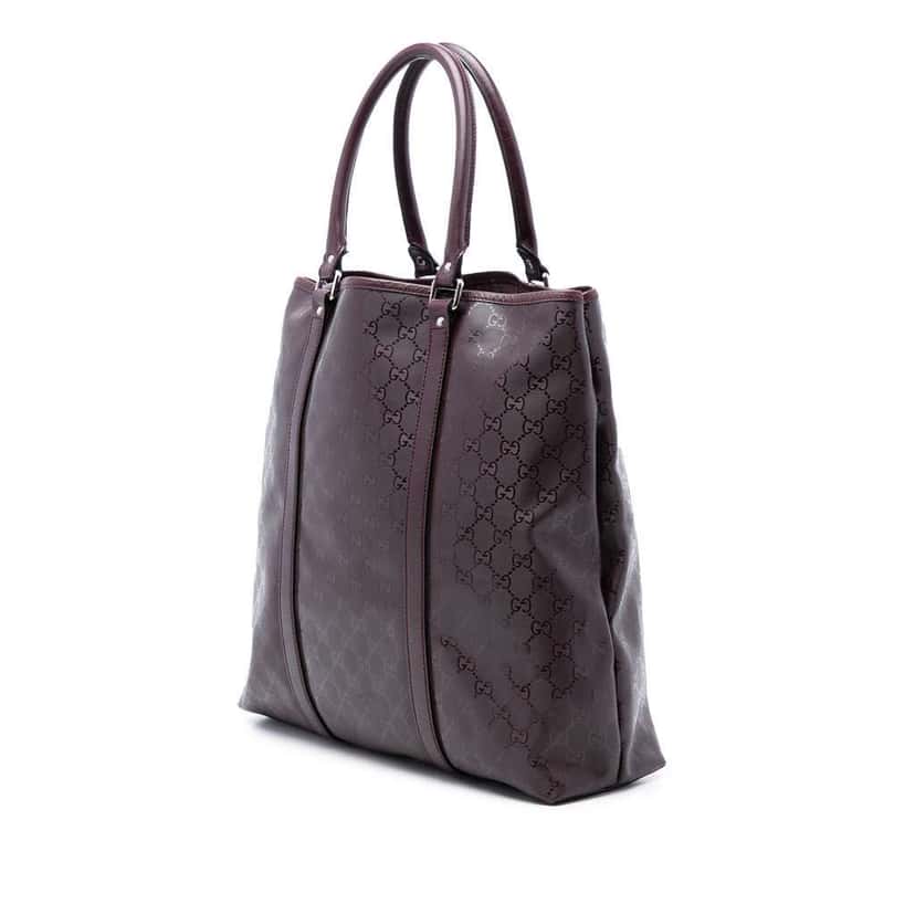Gucci GG Imprime Joy Vertical Tote Red Canvas Very good condition - Back View
