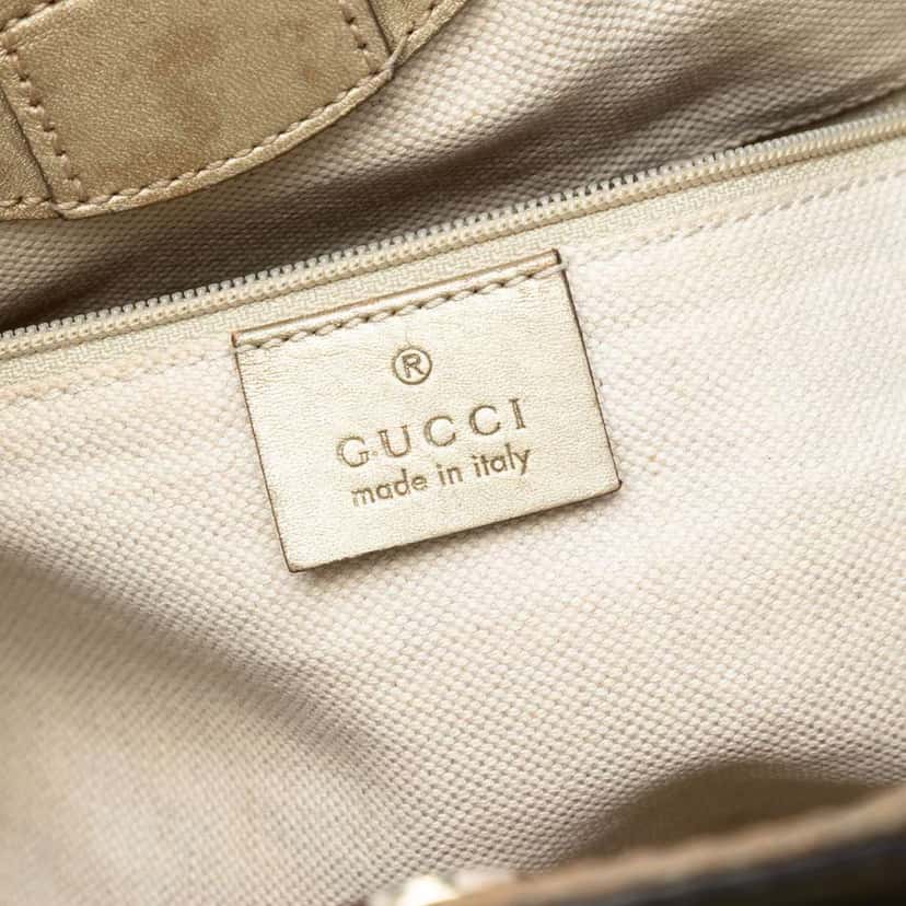Gucci Medium Guccissima Sukey Tote Gold Leather Very good condition - Box View
