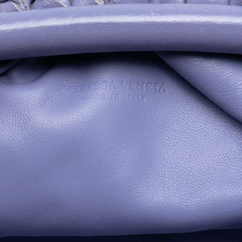 Bottega Veneta Nappa Intrecciato The Mini Pouch Crossbody Purple Leather Very good condition - Box View