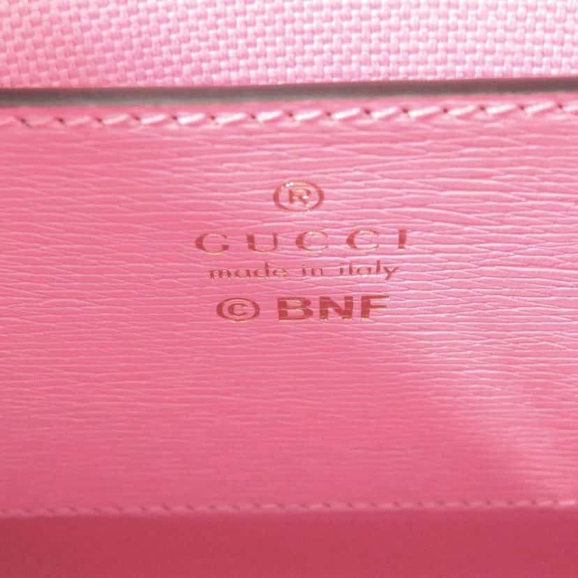 Gucci BNF Mini Textured Dollar Calfskin Bananya Print Vertical Tote Pink Leather Very good condition - Box View