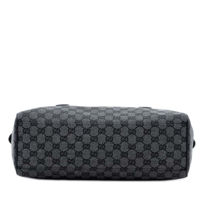 Gucci GG Canvas Boston Bag Grey Canvas Very good condition - Inside View
