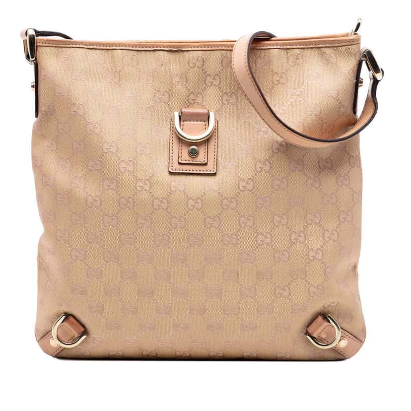 Gucci GG Canvas Abbey D Ring Crossbody Beige Very good condition - Front View
