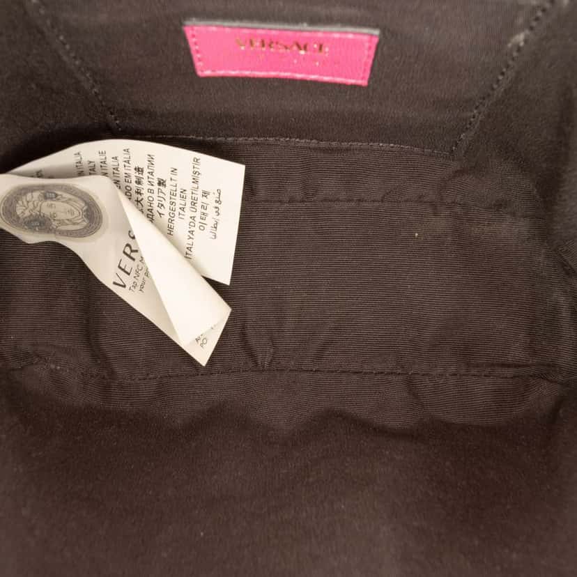 Versace Quilted Lambskin La Medusa Camera Bag Pink Leather Very good condition - Model View