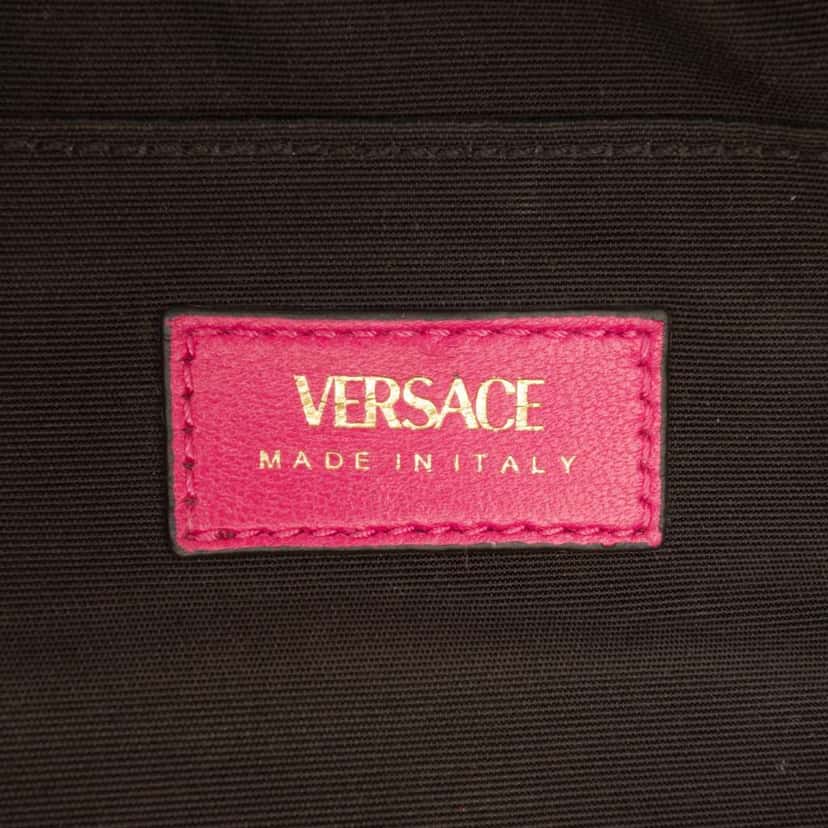 Versace Quilted Lambskin La Medusa Camera Bag Pink Leather Very good condition - Box View