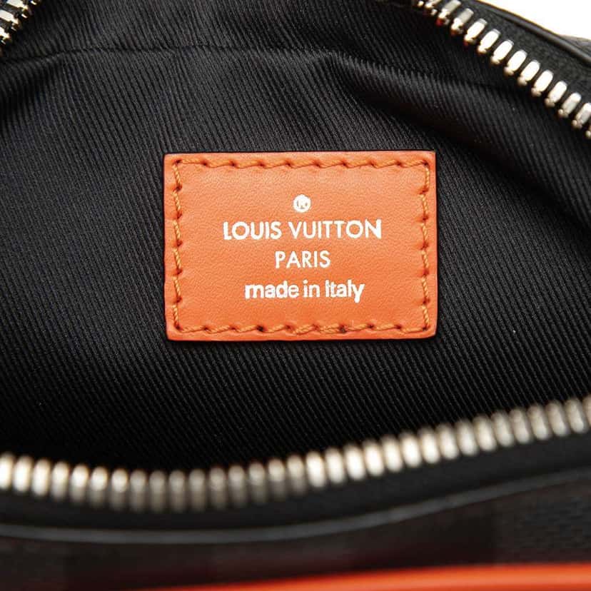 Louis Vuitton Epi Damier Graphite Danube Slim Blue Leather Very good condition - Box View