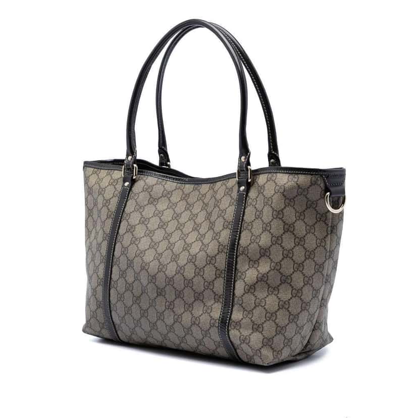 Gucci Medium GG Supreme Joy Tote Beige Very good condition - Back View