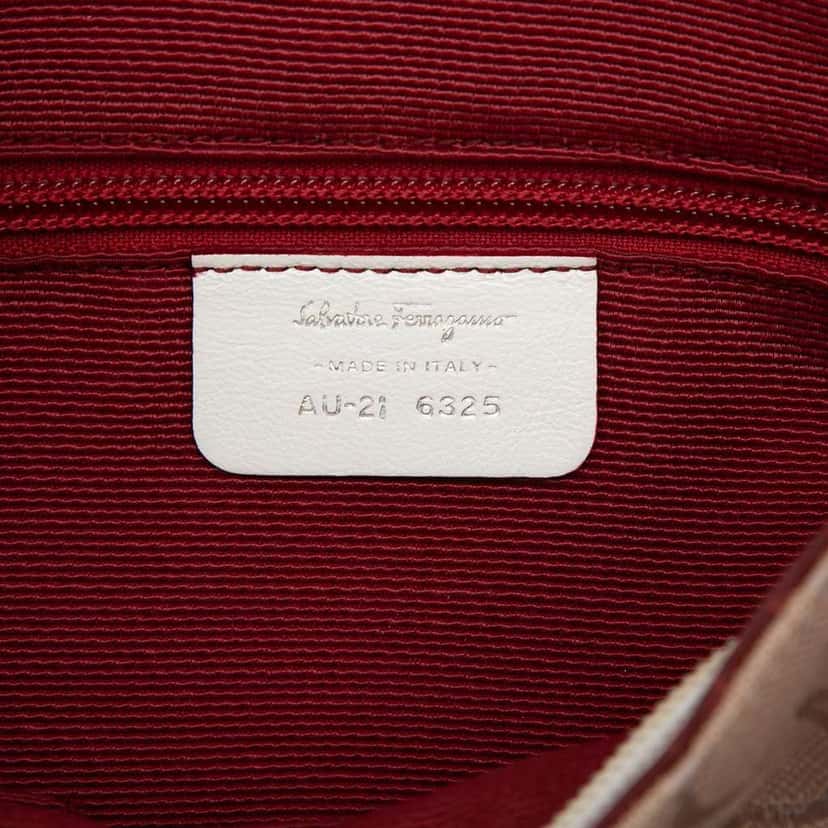 Salvatore Ferragamo Gancini Canvas Marisa Handbag Pink Canvas Very good condition - Box View