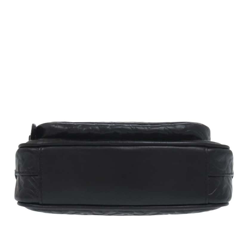 Burberry Embossed Calfskin TB Monogram Camera Chain Crossbody Black Leather Very good condition - Inside View