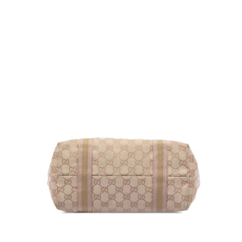 Gucci GG Canvas Web Jolicoeur Tote Beige Very good condition - Inside View