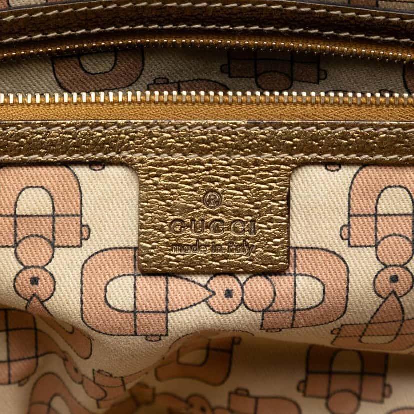 Gucci GG Canvas Web Jolicoeur Tote Beige Very good condition - Box View