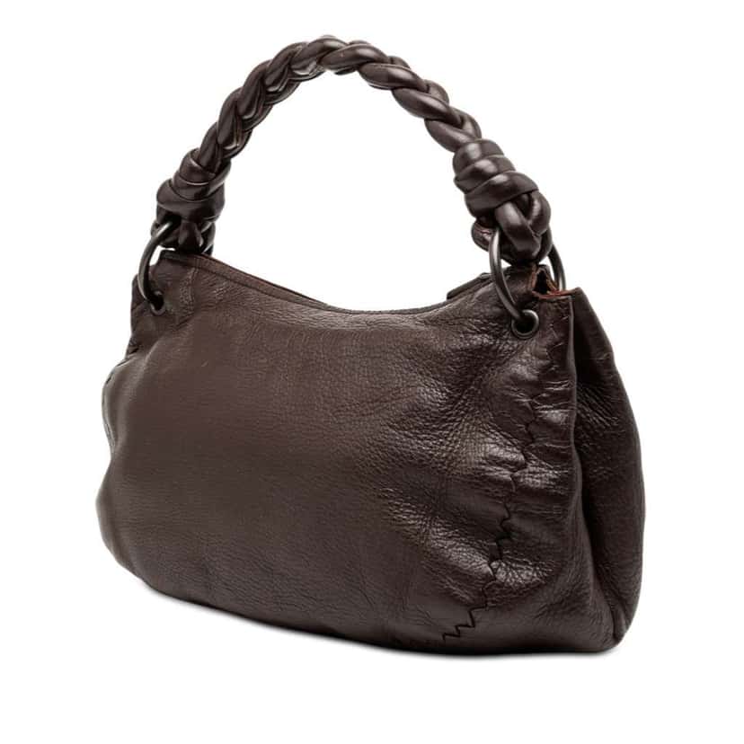 Bottega Veneta Cervo Hobo Bag Brown Leather Very good condition - Back View