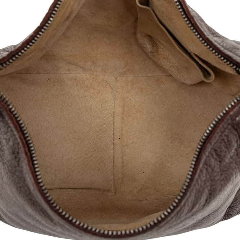 Bottega Veneta Cervo Hobo Bag Brown Leather Very good condition - Model View