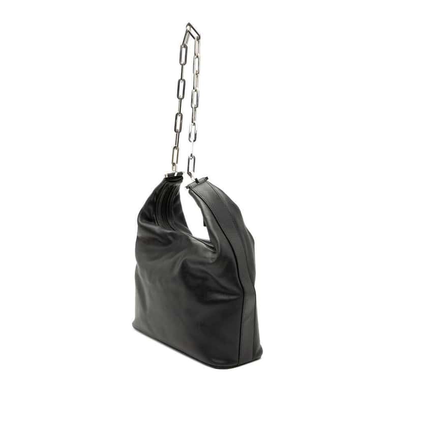 Gucci Leather Chain Shoulder Bag Black Leather Very good condition - Back View