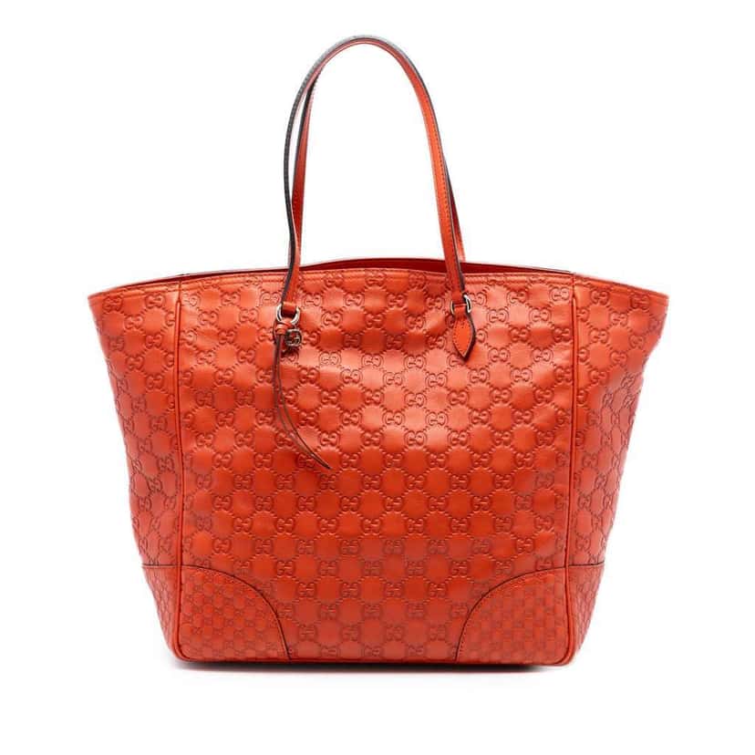Gucci Guccissima Bree Tote Orange Leather Very good condition - Front View