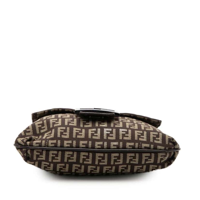 Fendi Zucchino Canvas Crossbody Brown Canvas Very good condition - Inside View