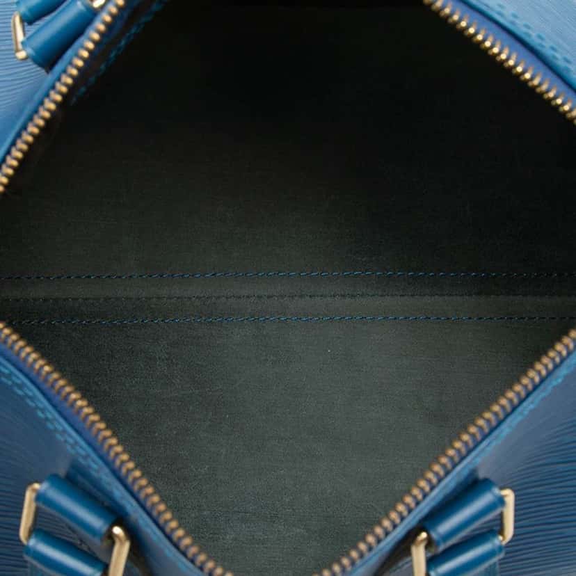 Louis Vuitton Epi Speedy 25 Blue Leather Good condition - Model View
