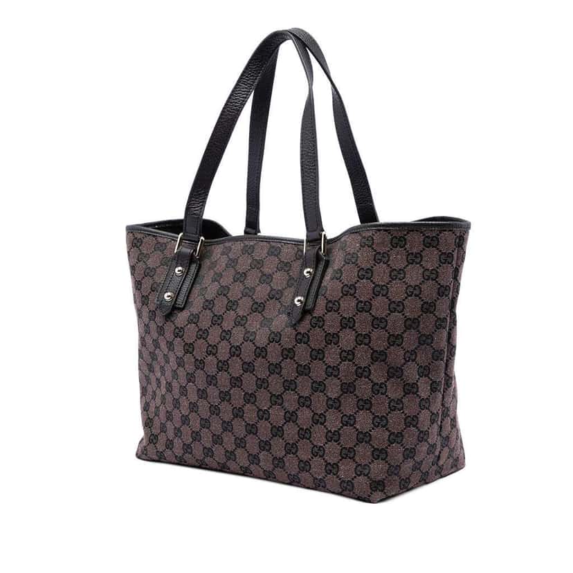 Gucci GG Canvas Tote Brown Canvas Very good condition - Back View