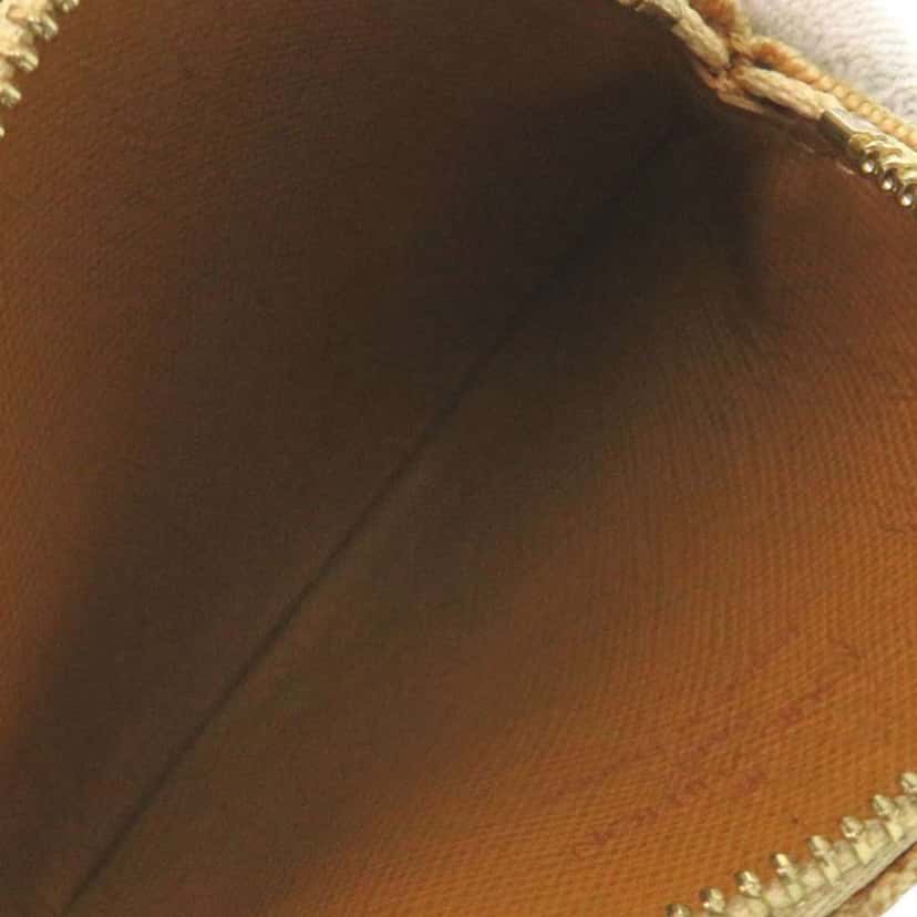 Louis Vuitton Monogram Mini Lin Round Coin Purse Beige Canvas Very good condition - Model View