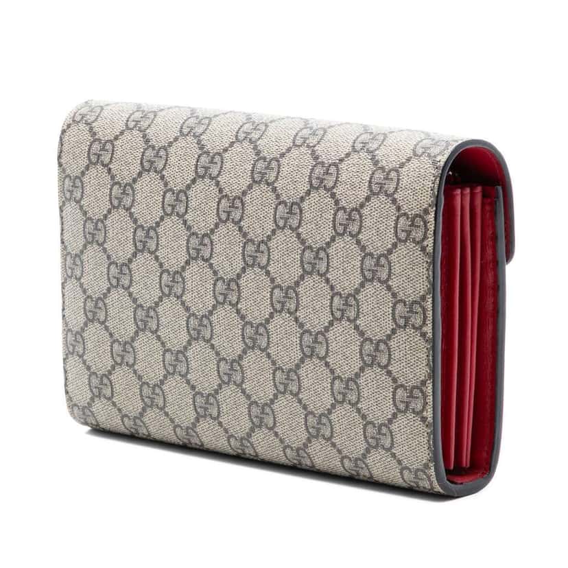 Gucci GG Supreme Dionysus Wallet on Chain Beige Very good condition - Back View