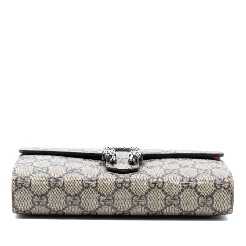Gucci GG Supreme Dionysus Wallet on Chain Beige Very good condition - Inside View