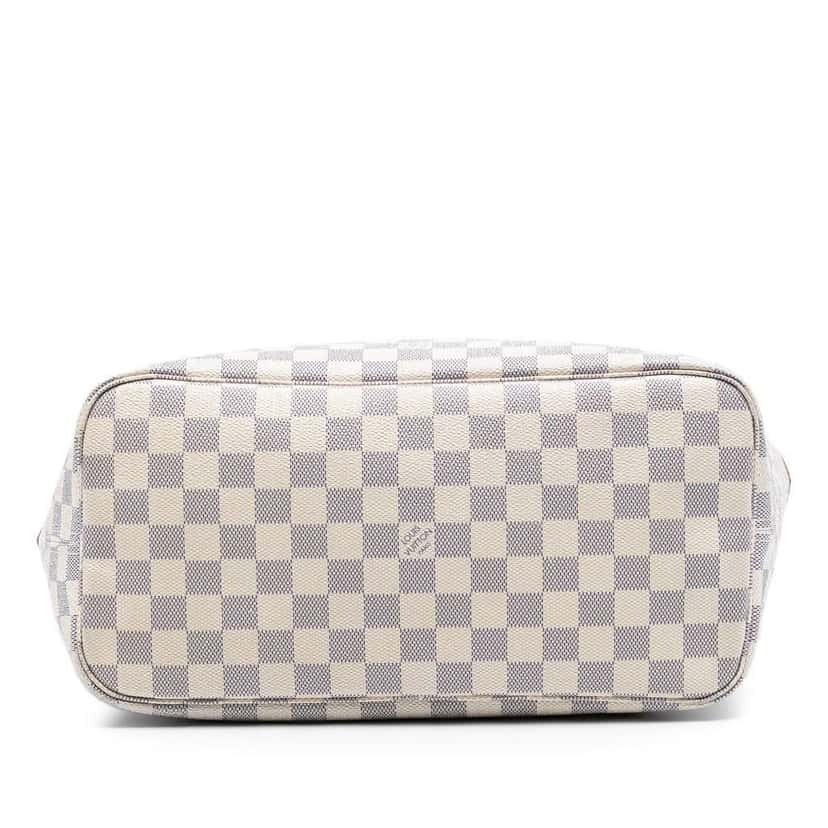 Louis Vuitton Damier Azur Neverfull MM White Very good condition - Inside View