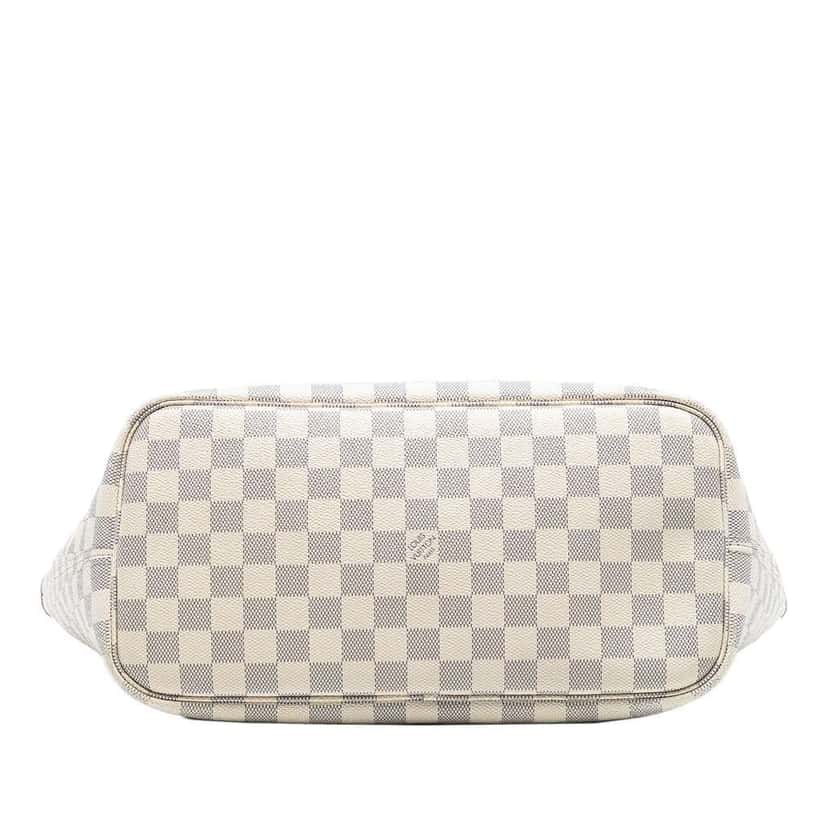 Louis Vuitton Damier Azur Neverfull MM White Very good condition - Inside View