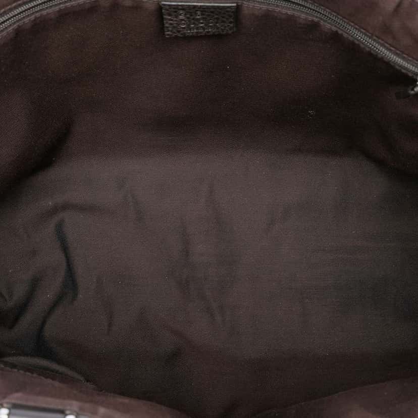 Gucci GG Nylon Abbey D Ring Pocket Tote Brown Very good condition - Model View