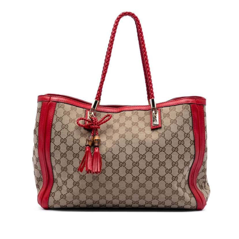 Gucci Medium GG Canvas Bella Tote Beige Very good condition - Front View