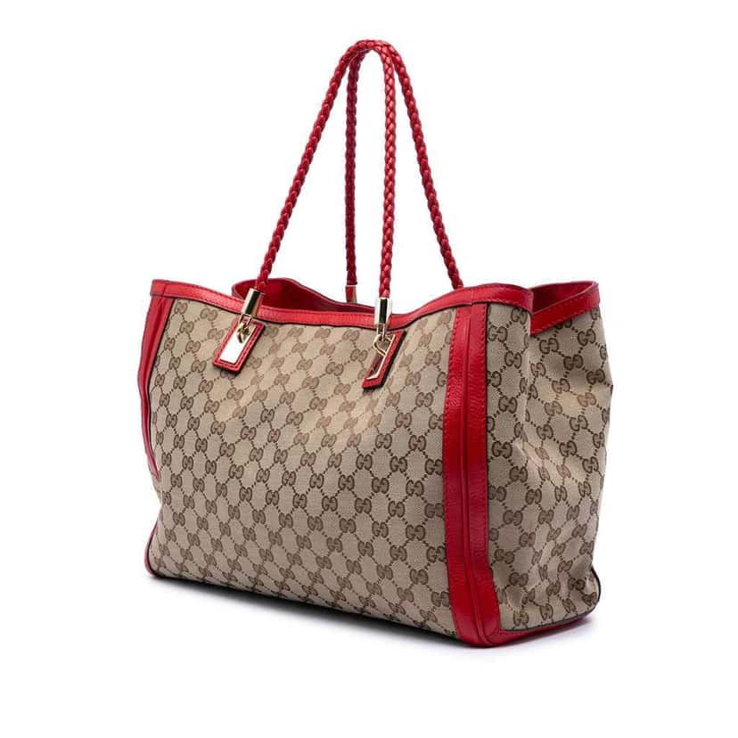 Gucci Medium GG Canvas Bella Tote Beige Very good condition - Back View