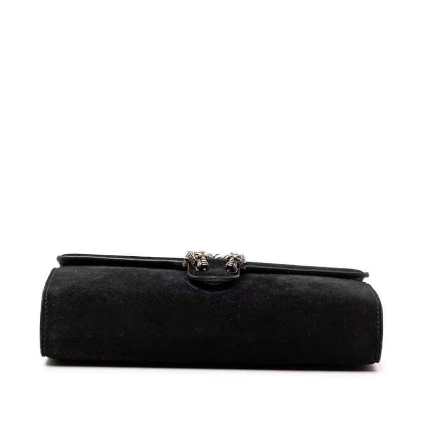 Gucci Suede Dionysus Wallet on Chain Black Leather Very good condition - Inside View