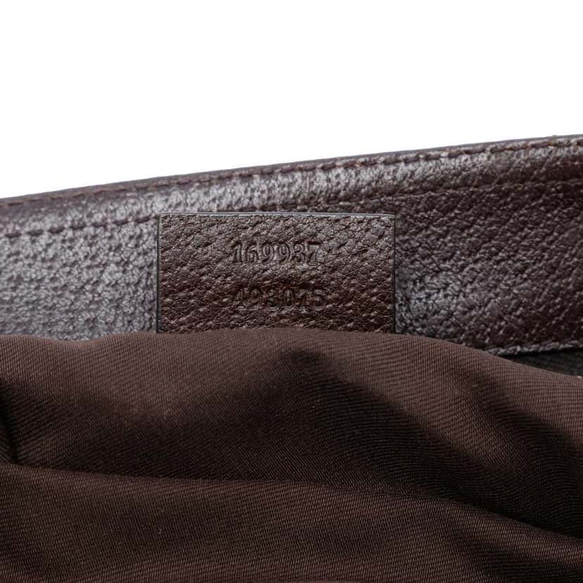Gucci GG Canvas Web Double Pocket Crossbody Beige Very good condition - Box View