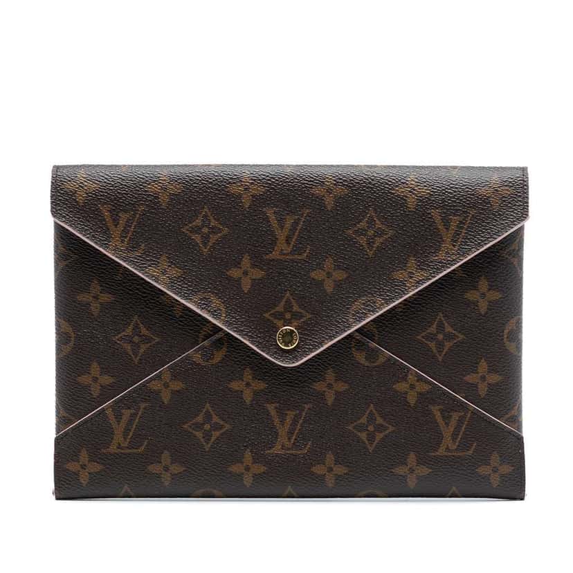 Louis Vuitton Monogram Pochette Kirigami GM Brown Very good condition - Front View