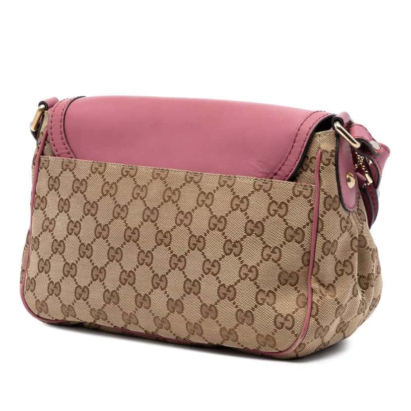 Gucci GG Canvas Sukey Crossbody Beige Very good condition - Back View