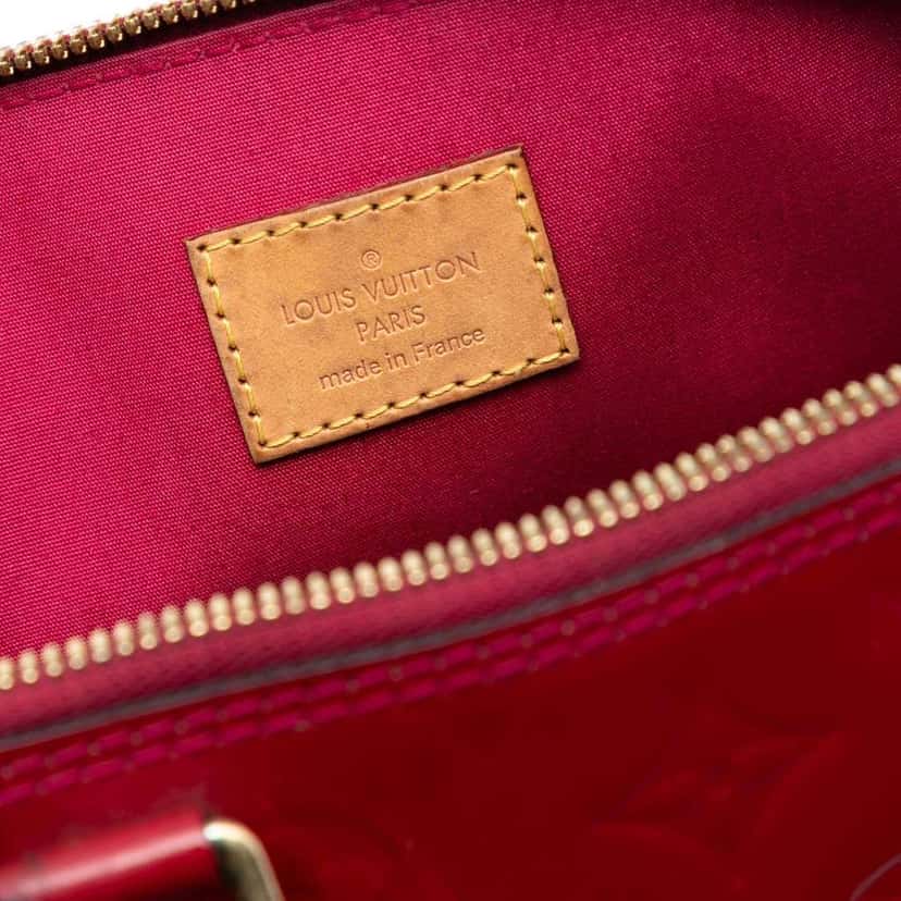 Louis Vuitton Monogram Vernis Alma PM Red Leather Very good condition - Box View
