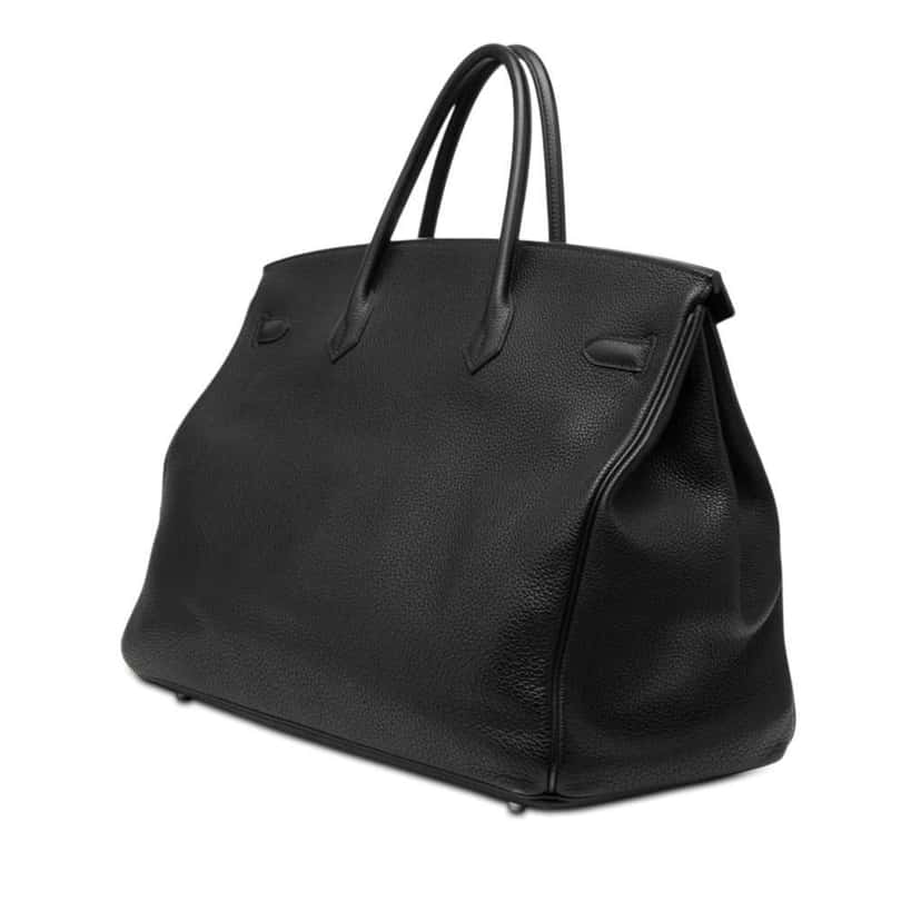 Hermès Togo Birkin Retourne 40 Black Leather Very good condition - Back View