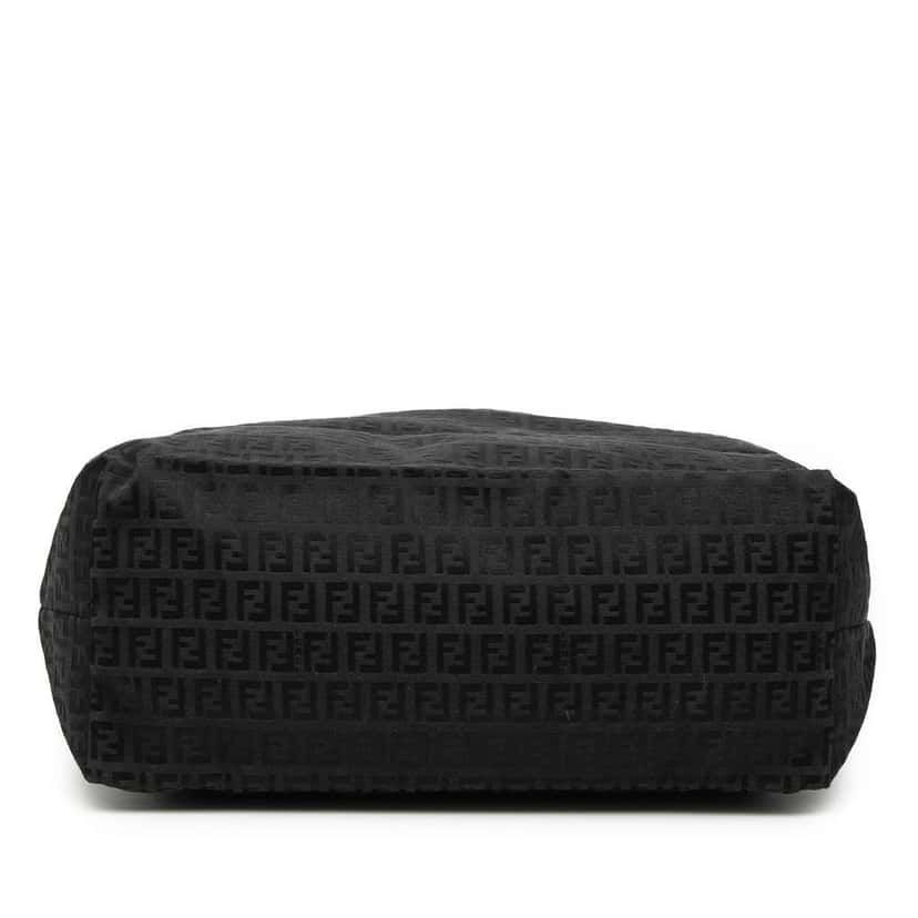 Fendi Medium Zucchino Canvas Roll Tote Black Canvas Very good condition - Inside View