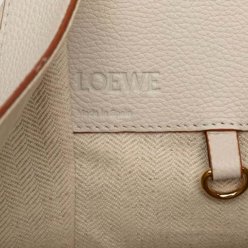 Loewe Medium Grained Calfskin Hammock Satchel Brown Leather Very good condition - Box View